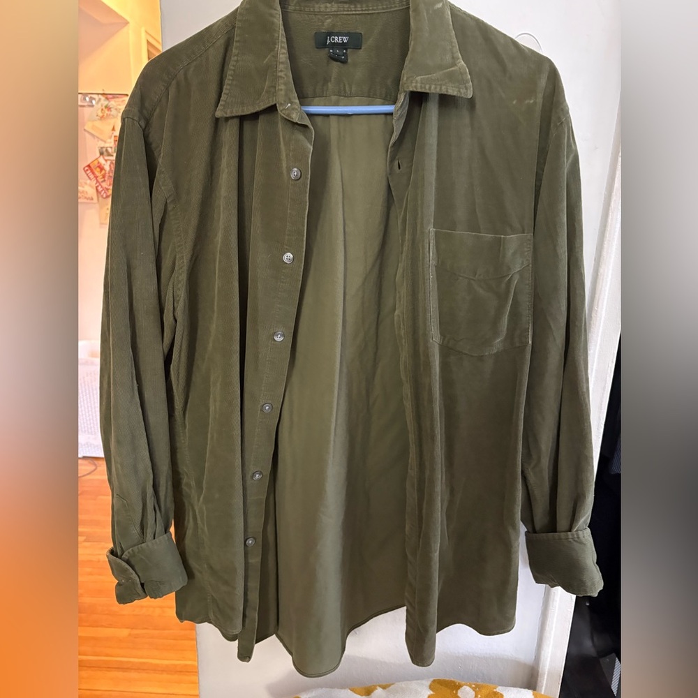 J. Crew Olive Green button up